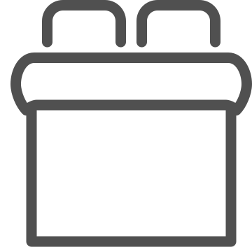 Bed, bedding, bedroom icon
