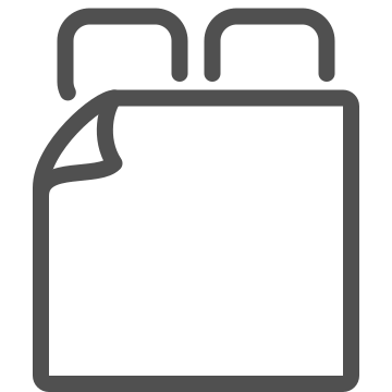 Bed, bedding, bedroom icon