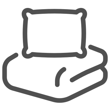 Bed, bedding, bedroom icon