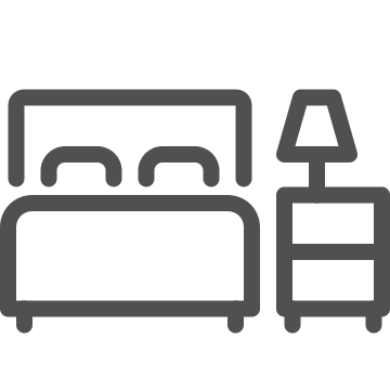Bed, bedroom, furniture icon