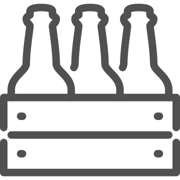 Alcohol, beer, bottles icon