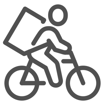 Bicycle, courier, cycling icon