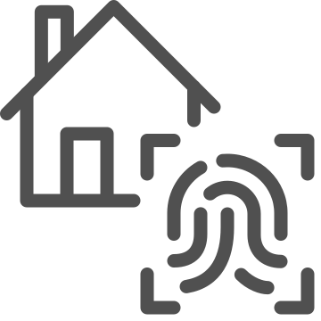 Authentication, biometric, fingerprint icon