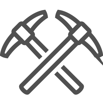 Blockchain, cryptocurrency, mining icon