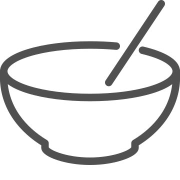Bowl, ceramics, dishware icon