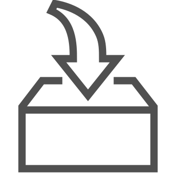 Box, container, download icon