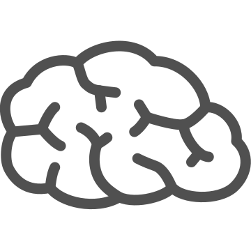 Brain, cognition, intelligence icon
