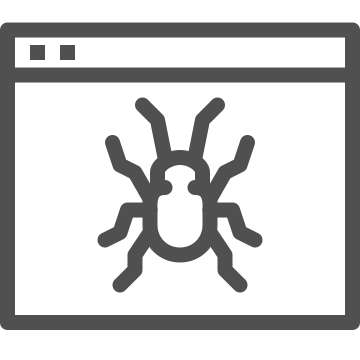 Bug, app, defect icon