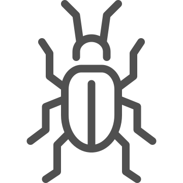 Bug, debugging, defect icon