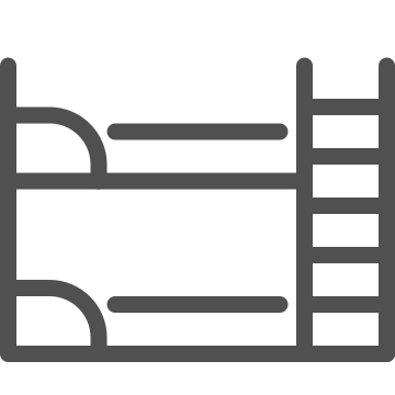 Bed, bedroom, bunk bed icon