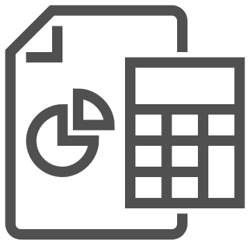 Accounting, calculation, calculator icon