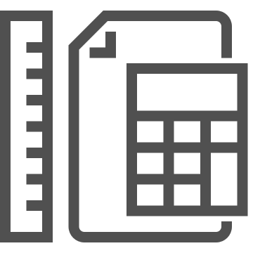 Accounting, budgeting, calculator icon