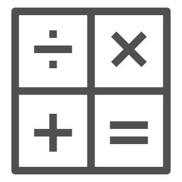 Arithmetic, calculator, compute icon