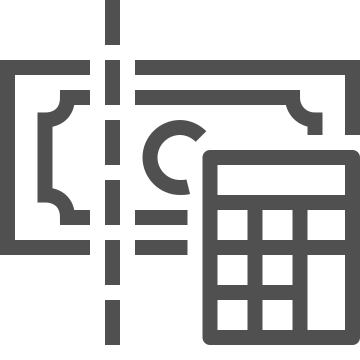 Accounting, budget, calculator icon
