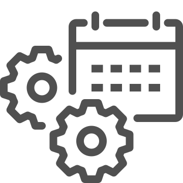 Calendar, configuration, date icon