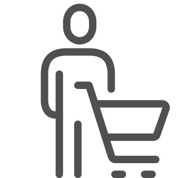 Cart, consumer, market icon