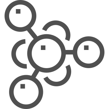 Atoms, chemistry, molecule icon