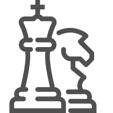 Board game, chess, king icon
