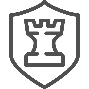 Board game, castle, chess icon