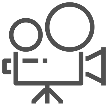 Camera, cinema, film icon