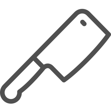Butcher, chopping, cleaver icon
