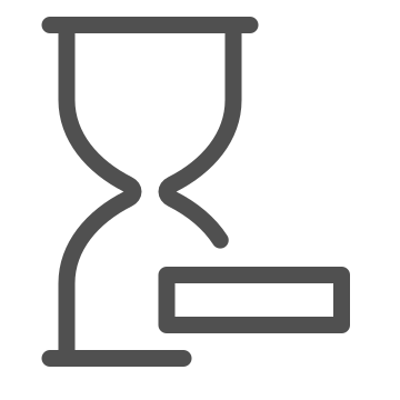 Clock, countdown, hourglass icon