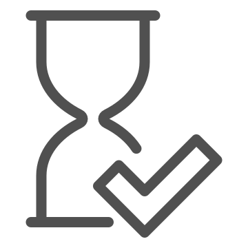 Clock, countdown, hourglass icon