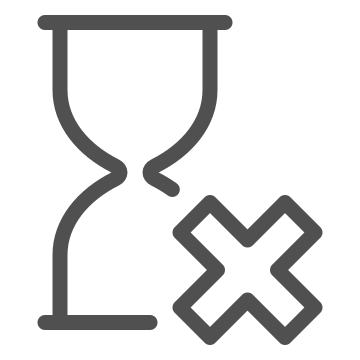 Clock, remove, countdown icon