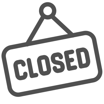 Business, closed, management icon