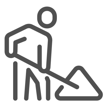 Building, construction, digging icon