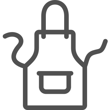 Apron, baking, chef icon