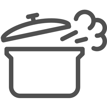 Boiling, cooking, food icon