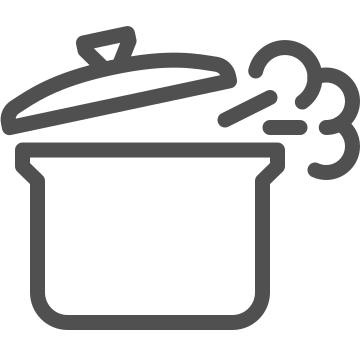 Boiling, cooking, kitchenware icon