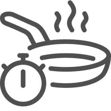Cooking, food, frying icon