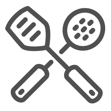Cooking, kitchen, skimmer icon