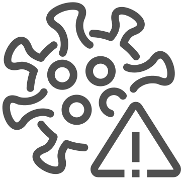 Alert, coronavirus, covid-19 icon