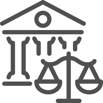 Court, justice, law icon
