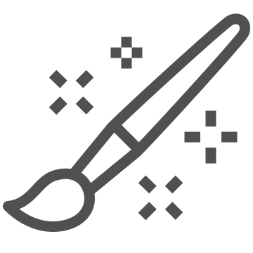Art, creativity, paintbrush icon