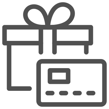 Banking, credit card, gift icon