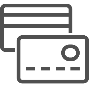 Banking, credit card, debit card icon