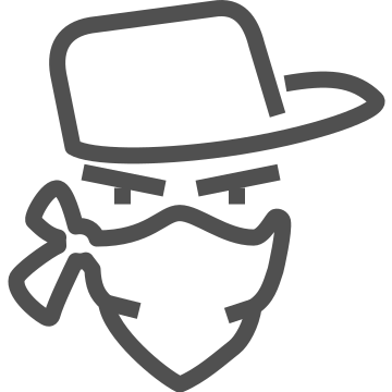 Burglar, crime, hat icon