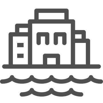 Cruise ship, maritime, nautical icon