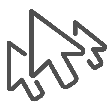 Arrow, click, computer icon