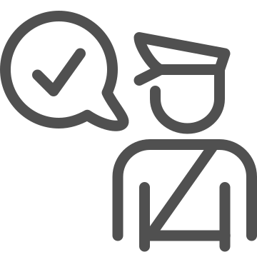 Border, checkpoint, customs icon