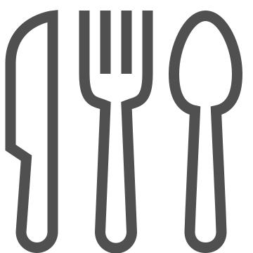 Cutlery, dining, fork icon