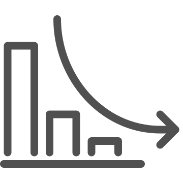 Business, chart, decline icon