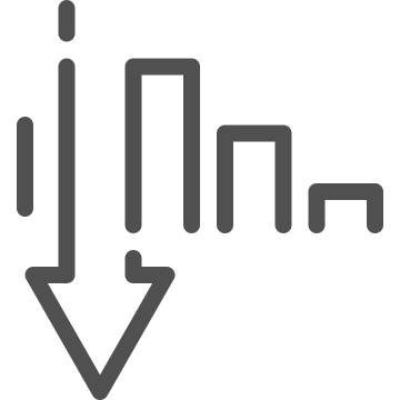 Business, chart, decrease icon