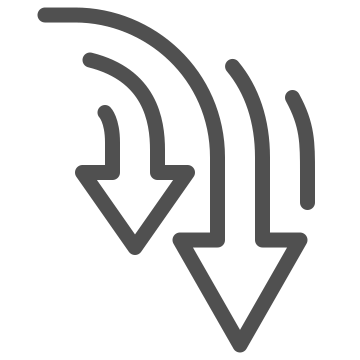 Audio, decrease, down icon