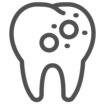 Cavity, dental, dentist icon
