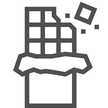 Bar, candy, chocolate icon